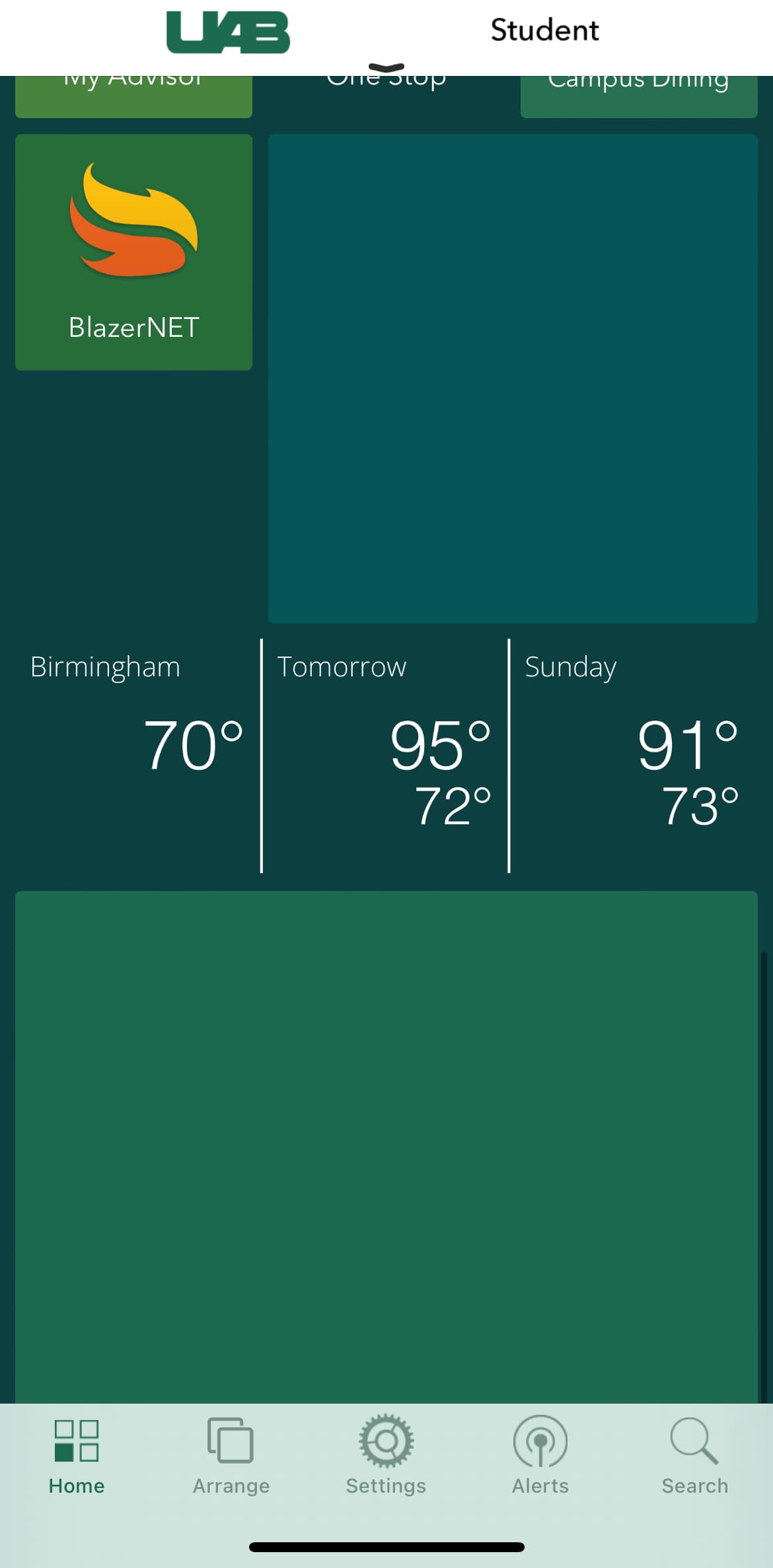 UAB Canvas Widget Issue