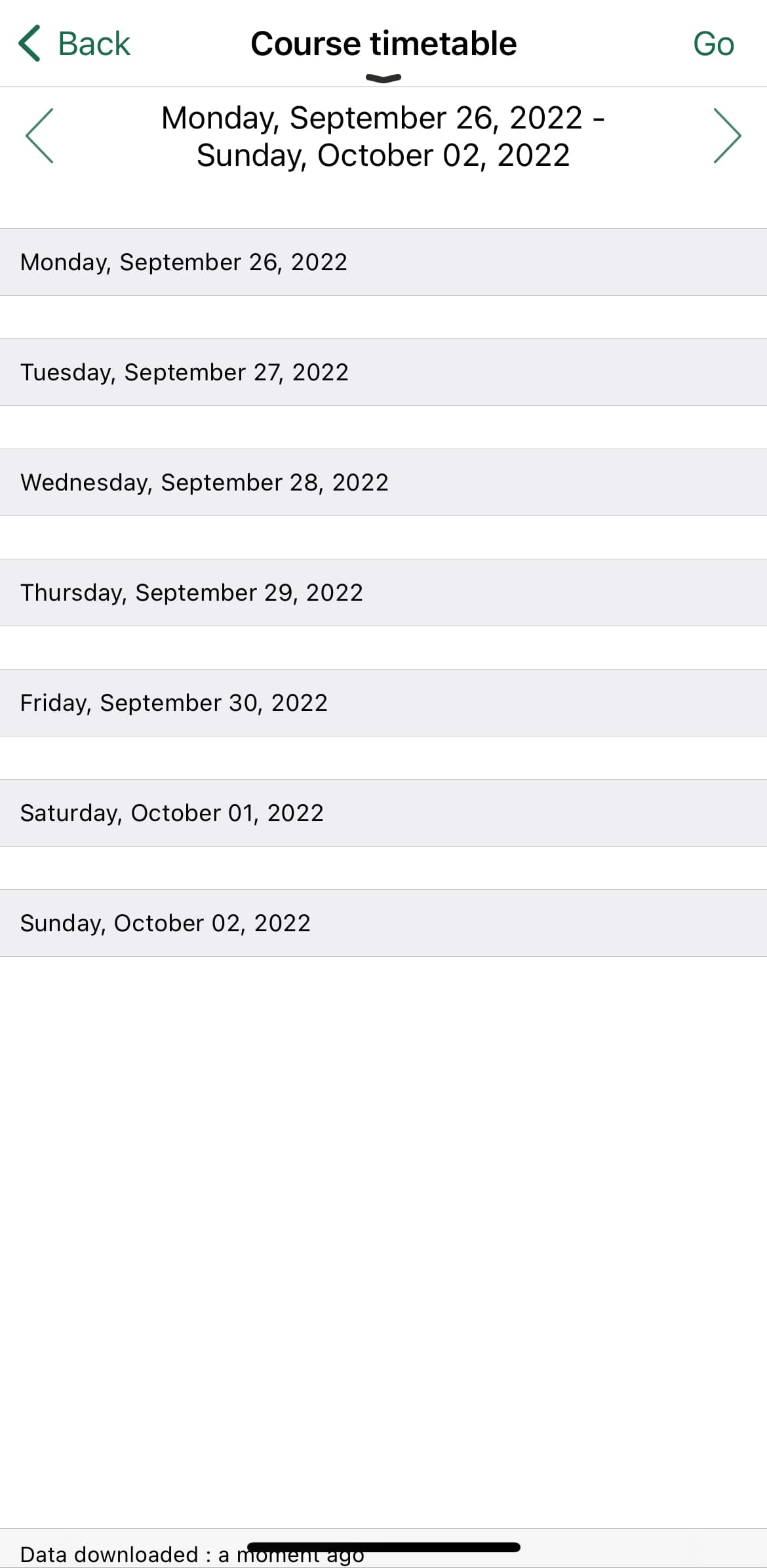 UAB Schedule Interface