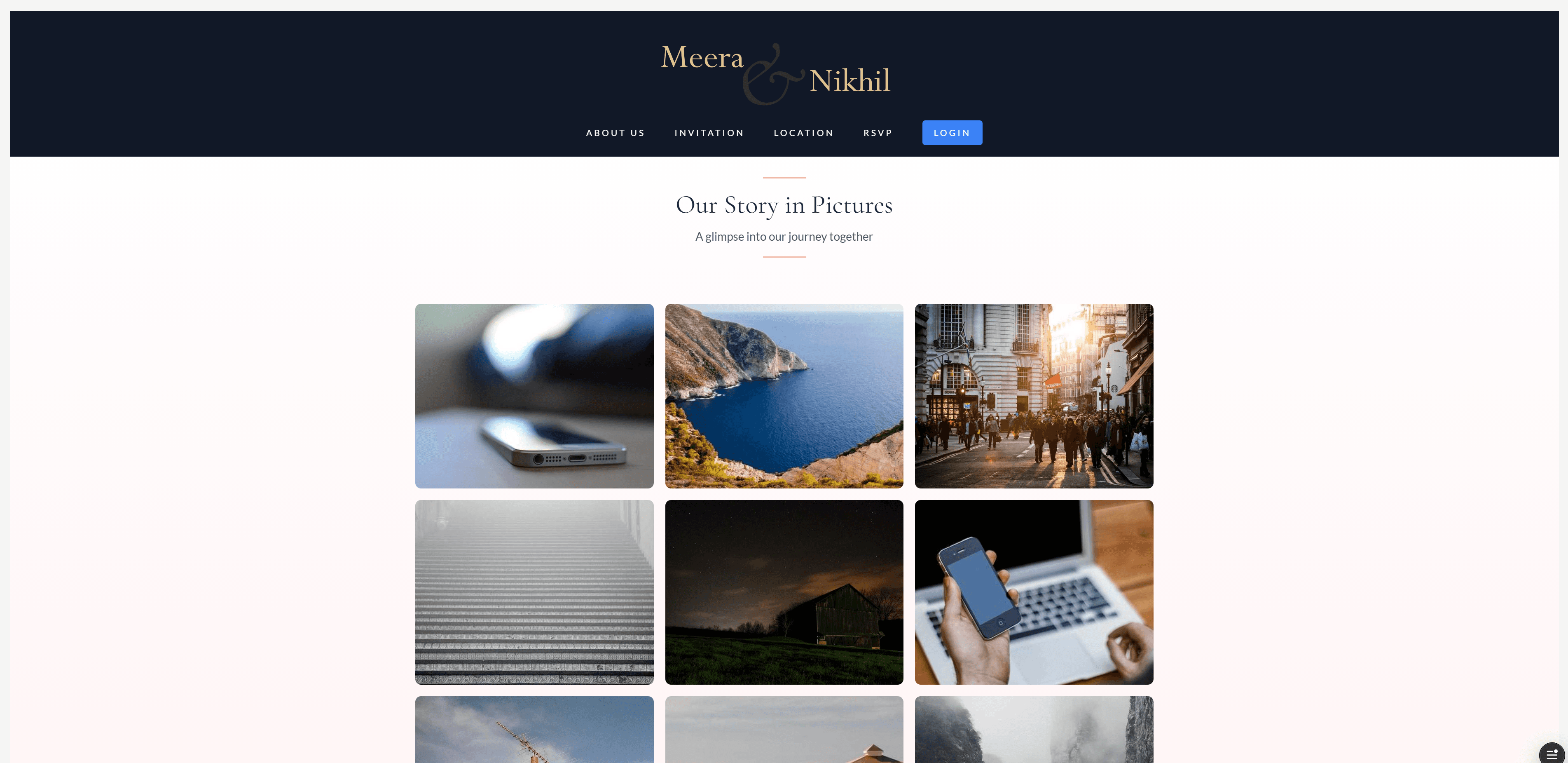 Wedding Website Screenshot 2