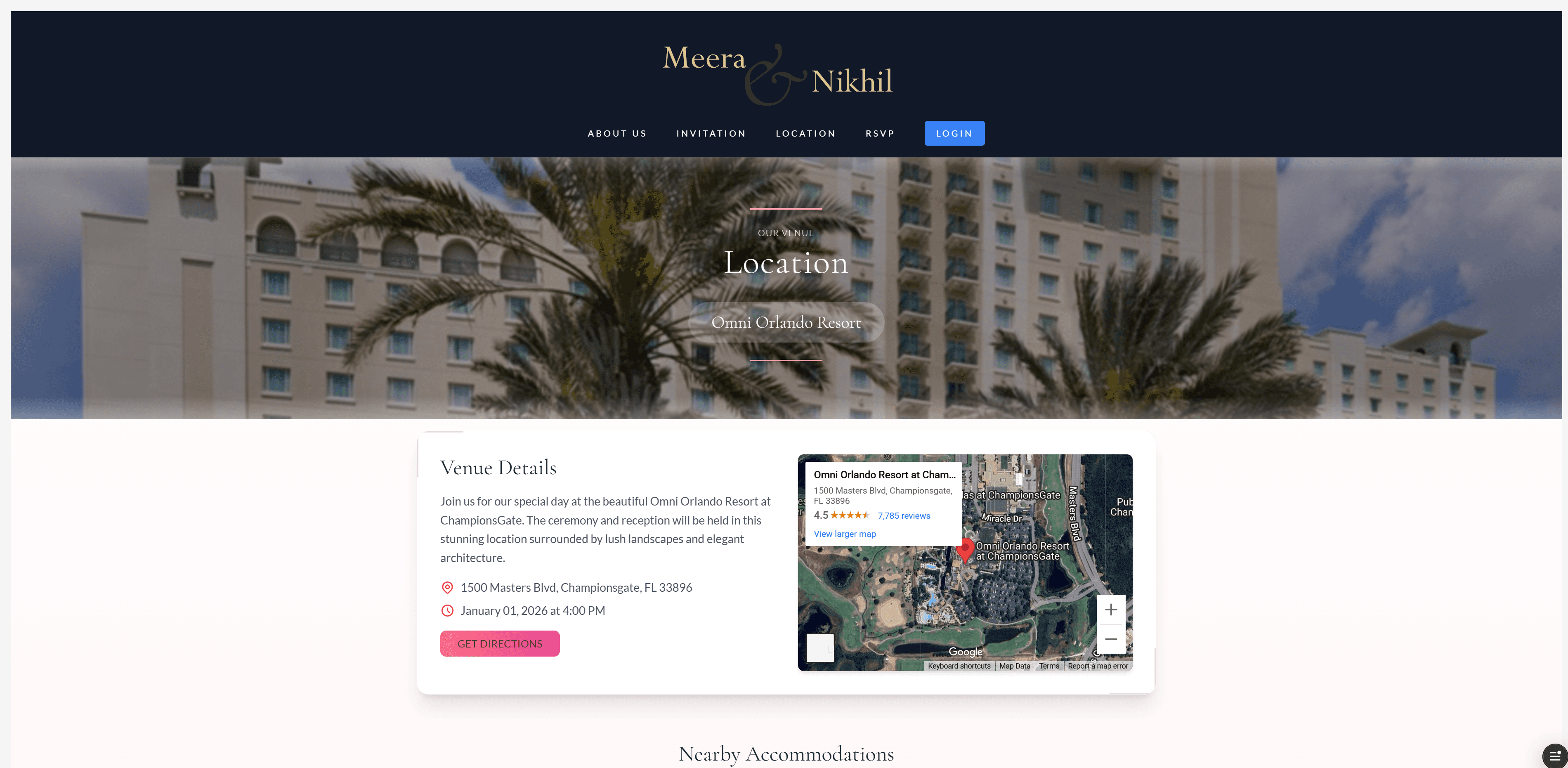 Wedding Website Screenshot 3