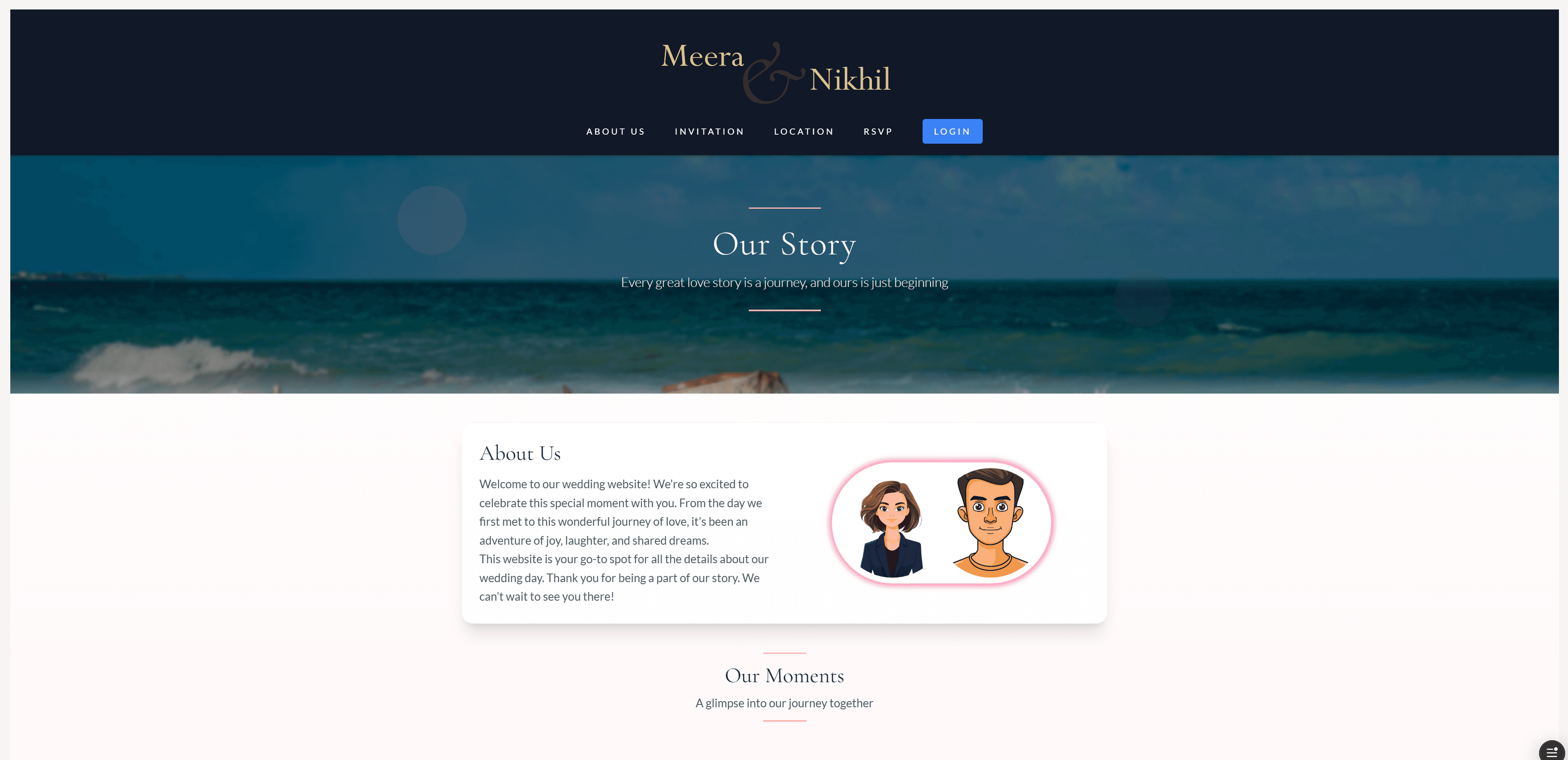 Wedding Website Screenshot 4